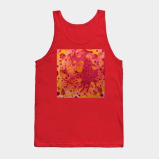 Yolk big bang splatter abstract Tank Top